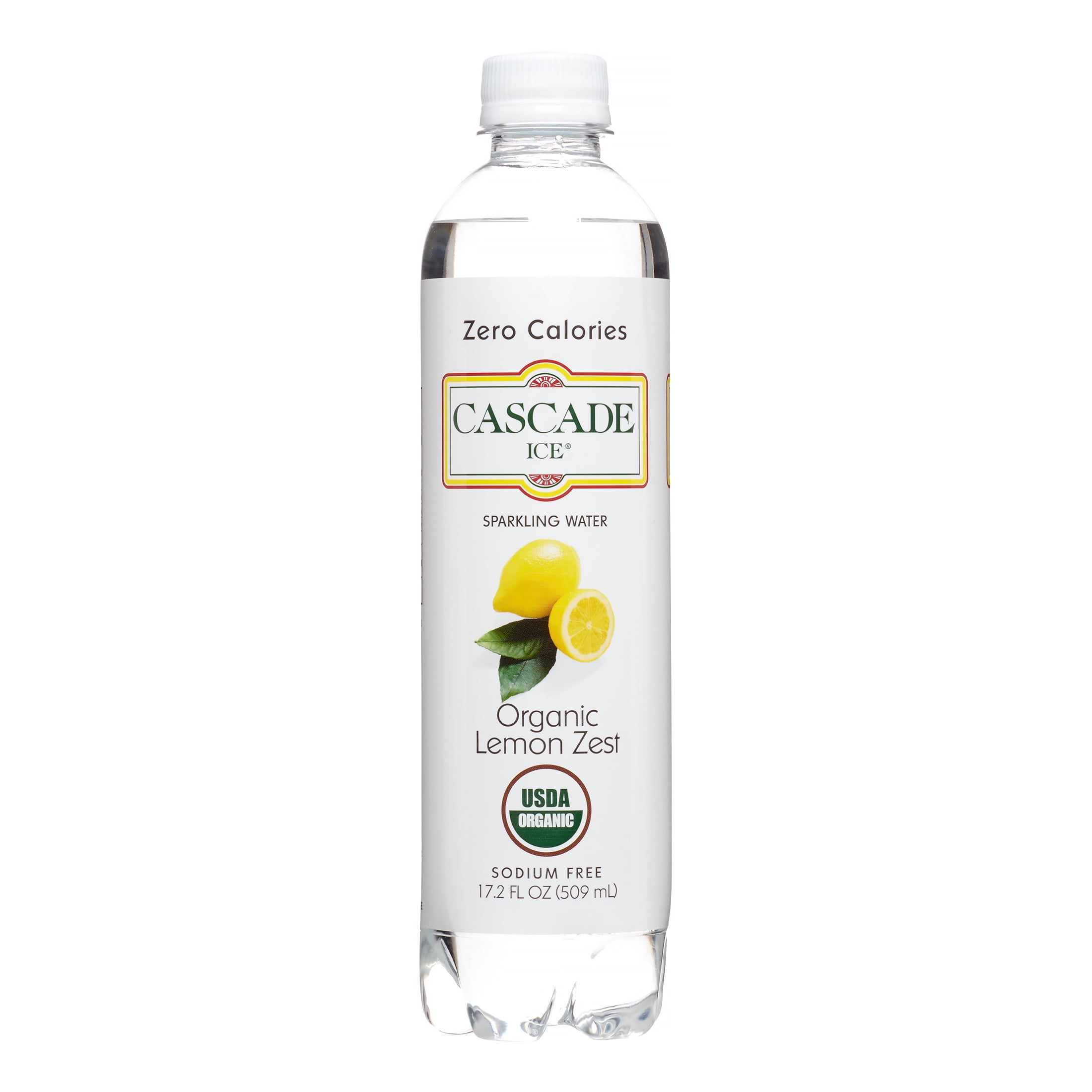 Cascade Ice Sparkling Water, Lemon Orange, 17.2 Fl Oz (Case of 12