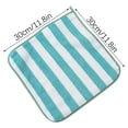 thumbnail image 3 of Kitchen Towels with Hanging Loop, Hanging Kitchen Towels, Soft Absorbent Small Kitchen Hand Towels, Striped Hanging Loop Hand Towels, Multipurpose Stripe Bathroom Hand Cloths 1Pcs, 3 of 5