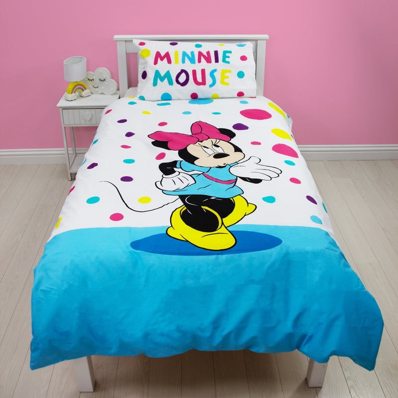 Disney Minnie Mouse Housse de Couette et Taie d'Oreiller