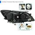 thumbnail image 4 of Spec-D Tuning Glossy Black Projector Headlights w/ LED Signal Strip Compatible with 2001-2005 Lexus IS300 With Factory Xenon Headlight, Left + Right Pair Headlamps Assembly, 4 of 5