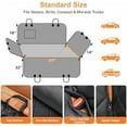 thumbnail image 5 of Dog Car Seat Cover for Back Seat, Waterproof Dog Hammock for Cars, Trucks and SUVs, 600D Heavy Duty Scratch Proof Nonslip Durable Soft Pet Backseat Protector, 5 of 6