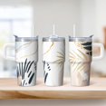 thumbnail image 2 of Bohemian Themed Thermal Tumbler 20oz with Lid & Straw - Stainless Steel Insulated Travel Coffee Cup, Double Wall Vacuum Mug, Leakproof, 2 of 5