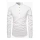 thumbnail image 1 of Camisa Cuello Mao Lino Hombre Casual Manga Larga Slim Fit, 1 of 8
