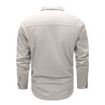 thumbnail image 5 of Cargo Long Sleeve Shirts for Men Quick Dry Breathable UPF 50 Sun Protection Lapel Collar Button Up Multi Pocket Lightweight Tactical Outdoor Work Tops Fishing Hiking, 5 of 7