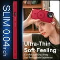 thumbnail image 6 of for iPhone 14 Case/iPhone 13 Case, Compatible with Magsafe, Translucent Matte Shockproof -Grade Protection, Strong  Phone Case for iPhone 14/13 6.1'', Red, 6 of 14