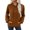A01_Brown, variant on Womens Solid Basic Hoodies Loose Fit Pullover Sweater Blouses Polar Soft Fleece Thermal Sweatshirt Ultra Soft Textured Long Sleeve Tops with Pockets