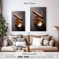 thumbnail image 4 of Elephant Stock Cigar On Whiskey Glass Wall Art - Vertical Canvas Wall Art - Living Room Wall Decor - Food And Drink Canvas - Gray And Brown Decor - 20" x 30", 4 of 8