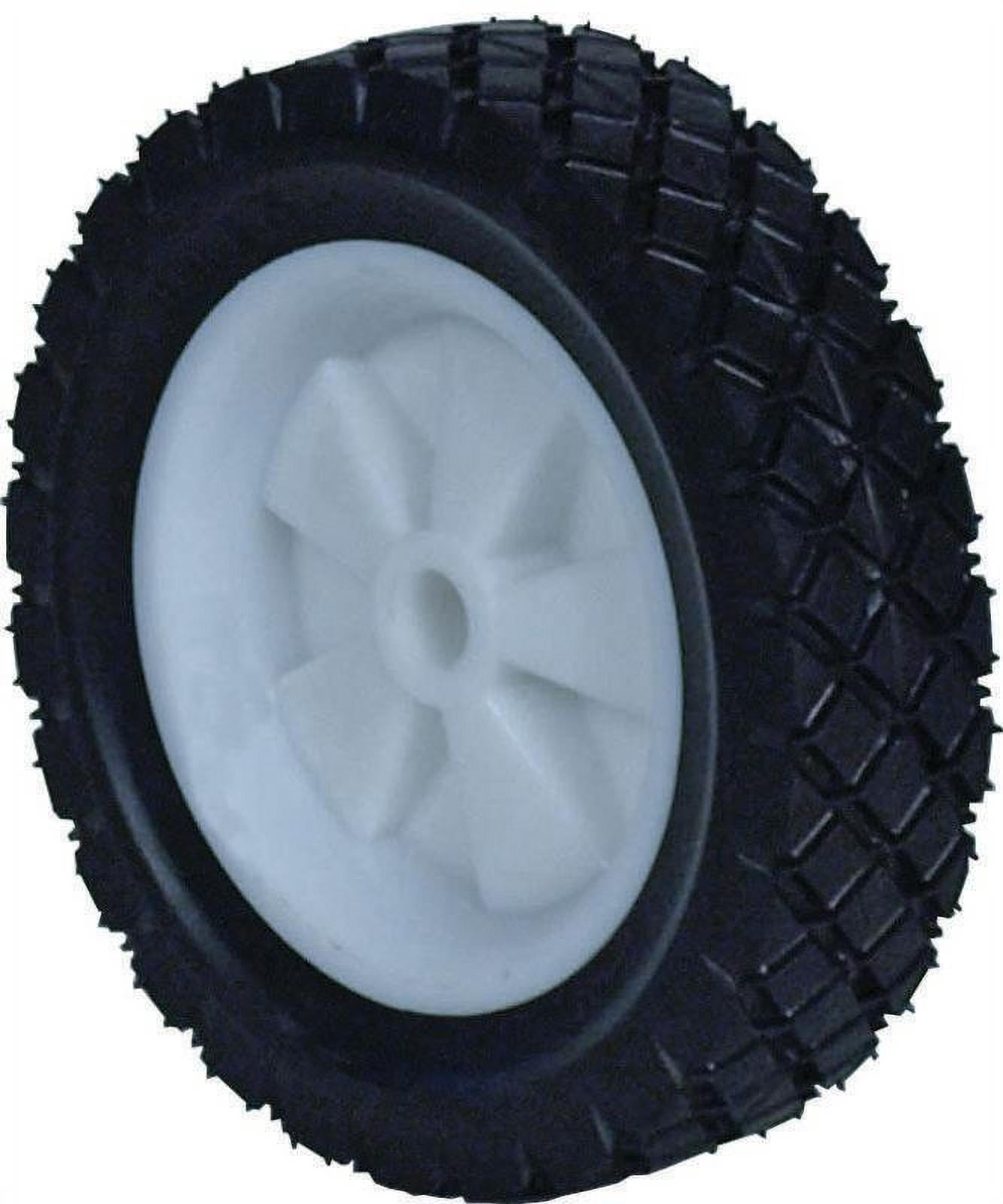 DIY BBQ X2 NEW Wheel 150mm Plastic wheel with black treaded tyre 13mm bore 