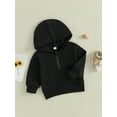 thumbnail image 3 of Cenuakty Kids Baby Sweatshirt Solid Color Long Sleeve Hoodie Pullovers Autumn Tops for Toddler Cute Fall Clothes, 3 of 9