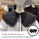 thumbnail image 5 of Sonducket Chal de cuello falso para mujer, abrigo de cumpleaños a cuadros acolchado con volantes de algodón, chaqueta, camiseta, Capelet, cubierta de Accesorios de disfraces Negro Sonducket AP013193-01, 5 of 6