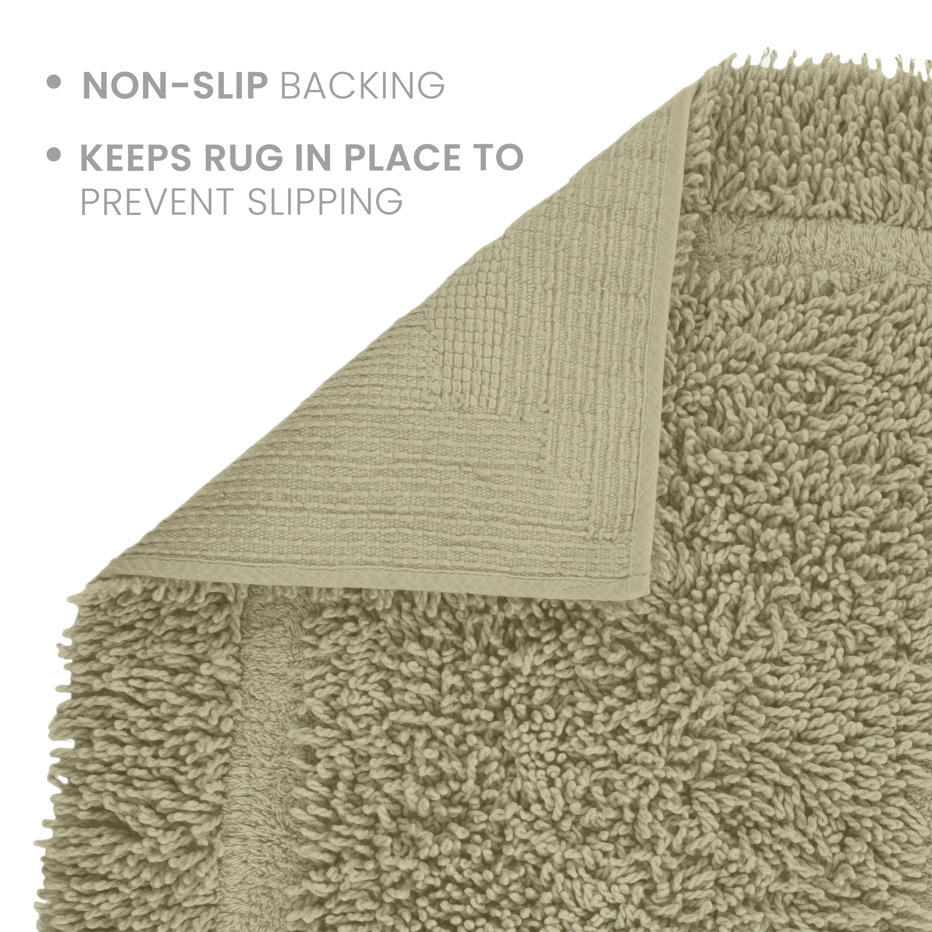 Martex Cotton Bath Rug | Ringspun Soft & Absorbent Non-Slip Quick-Dry Bathroom Mat | Sea Green