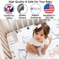 thumbnail image 3 of Sweet Jojo Designs Cartoon Puppy Dog White and Pink Girl Fitted Crib Sheet, 3 of 6