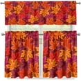 thumbnail image 2 of Maple Leave Kitchen Curtains and Valances Set,3 Piece Small Window Valance Sets Treatment Drapes for Kitchen, Bedroom, Living & Dining Room by Achim Home Decoration, 2 of 5