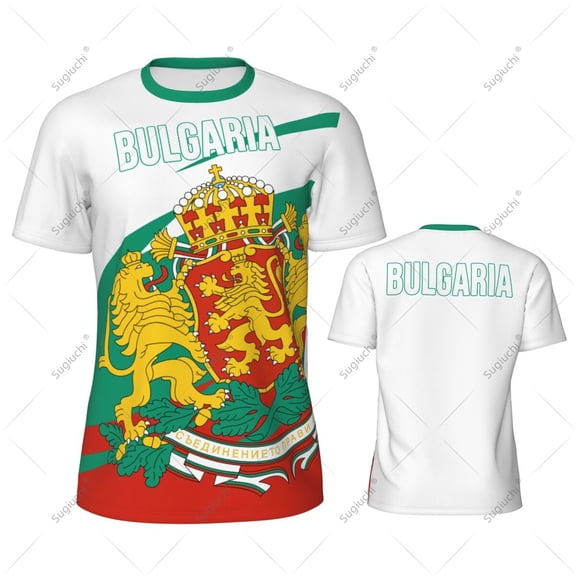 Bulgaria Flag Men Sports T-shirt Women Tees jersey for Soccer Football Running Bike Tennis Fitness Fans