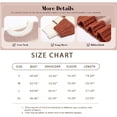 thumbnail image 3 of Womens Color Block Sweater Striped Chunky Knit Cropped Sweaters Crewneck Fall Long Sleeve Loose Pullover Tops, 3 of 3