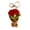 7, variant on Artistic Knitted Floral Bouquet Keychain Handmade Crochet Bouquets Metal Keychain for Backpacks Charm Desk Decoration