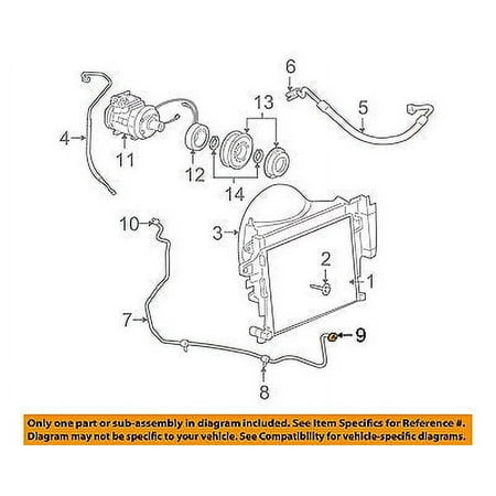 A/C AC Condenser/Compressor/Line-Liquid Line Front Seal 5161788AA