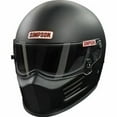 thumbnail image 4 of Simpson 7200048 Helmet Bandit Full Face Black Matte Snell SA2020 X-Large NEW, 4 of 16