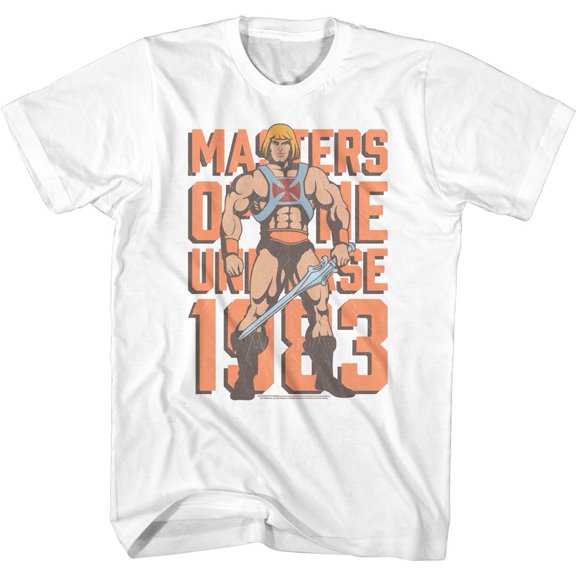 Masters Of The Universe 1983 White Adult T-Shirt 6Xl