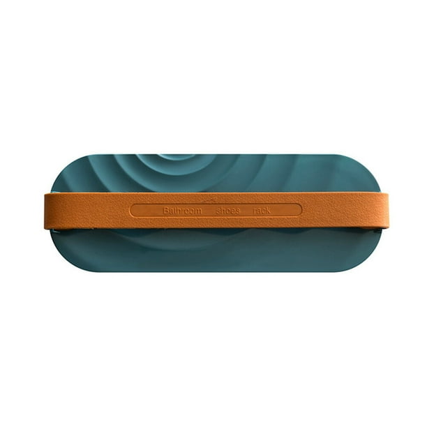 EeaseMX Zapatero de pared para baño, ajustable, color azul
