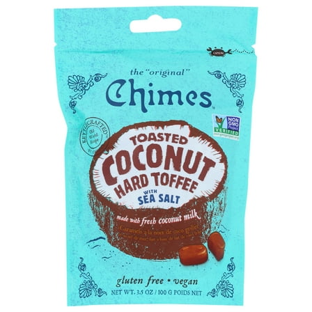 Chimes Toasted Coconut Hard Toffee With Sea Salt, 3.5 Oz