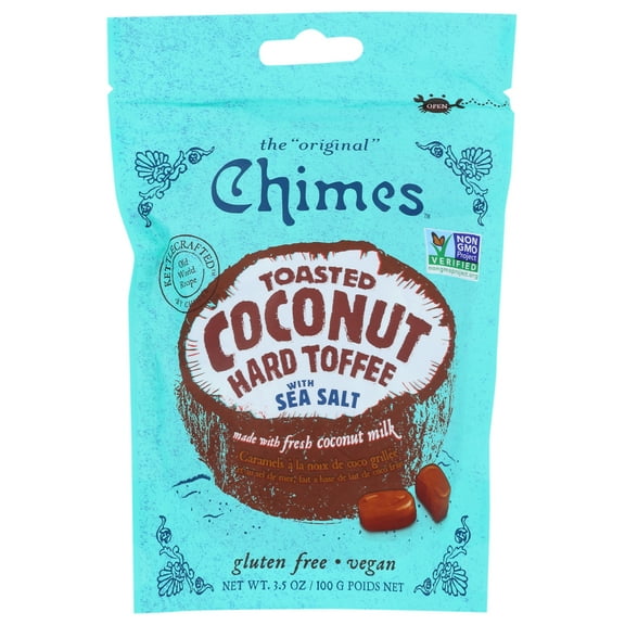 Chimes Toasted Coconut Hard Toffee With Sea Salt, 3.5 Oz