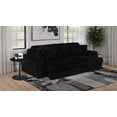 thumbnail image 2 of Jacana Corduroy Upholstered Dual Power Chaise Sofa Black, 2 of 15