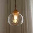 thumbnail image 5 of Japanese Style Glass Ceiling Chandelier Lighting Modern Minimalist Bedside Reading Lamp Led Pendant Lights Chandelier Crystal, 5 of 7
