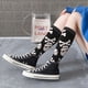thumbnail image 5 of Fotbe black white Skull bone Calcetas Divertidas Estampadas para Hombre y Mujer, Calcetas de Algodón hasta la Rodilla para Caminar, Correr, Enfermería y Embarazo, 5 of 6