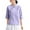 Purple, variant on Summer Women Tops New Fashion Plus Size Mid-length Sleeve Buttoned Solid Color Casual Top