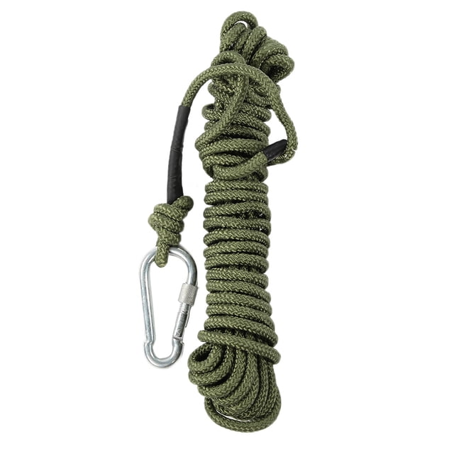 Cuerda de seguridad para escalada en roca al aire libre, 10 m, para senderismo, rescate, supervivencia, escape, con garras voladoras