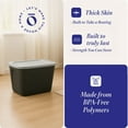 thumbnail image 3 of Homz 6610BKTS.10 10 Gal Molded Plastic Storage Bin with Secure Lid (2 Pack), 3 of 12