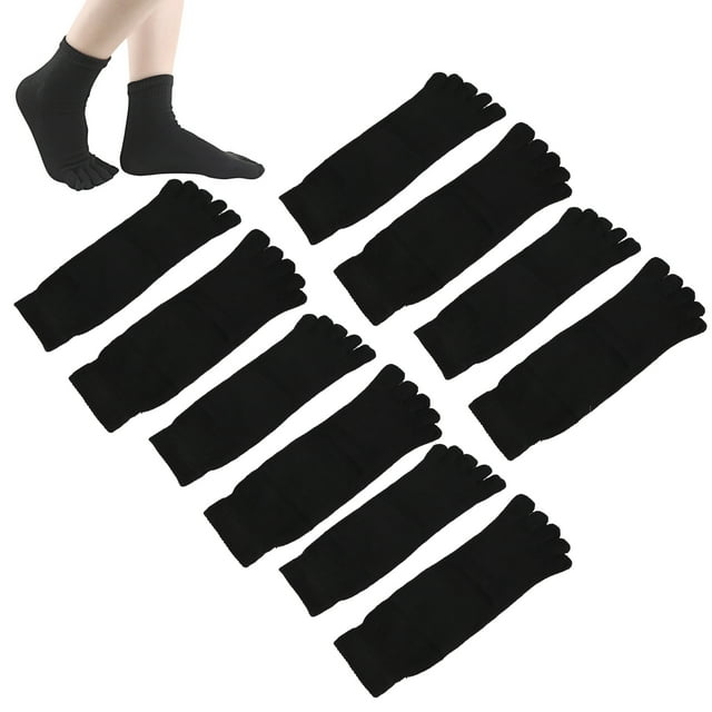 Breathable Five Toe Socks Prevent Foot Odor for Men Running Yoga Lightweight Comfortable