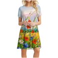 thumbnail image 1 of Vestido de verano para mujer, vestido informal con manga larga, vestido largo Fridja  qw1900, 1 of 6