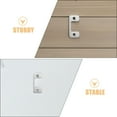 thumbnail image 3 of LOLIPPYY 2pcs Reinforcement Door Strike Plates Stainless Steel For Enhanced Security, 3 of 8