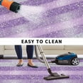 thumbnail image 5 of Purple Silvery Outdoor Rug for Patio/Deck/Porch, Non-Slip Large Area Rug 4 x 6 Ft, Geometric Ombre Stripe Boho Sparkling Dot Indoor Outdoor Rugs Washable Area Rugs, Camping Rug Carpet Runner, 5 of 8