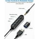 thumbnail image 2 of Headset with Microphone, Adjustable Noise Cancellation, USB TypeC 3.5 mm, Black, 2 of 5