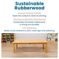 thumbnail image 6 of ECR4Kids 48in x 24in Rectangular Hardwood Table with 14in Legs, Childrens Furniture, Honey, 6 of 9