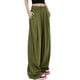thumbnail image 4 of Lucakuins, pantalones de traje de pierna ancha para mujer, pantalones sueltos casuales elásticos de Color sólido para el trabajo, ropa de calle de oficina Lucakuins  moda, 4 of 8