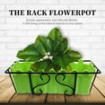 thumbnail image 3 of OUNONA 1 Set Hanging Flower Pots Holder Iron Green Simple Style For Garden Use, 3 of 6
