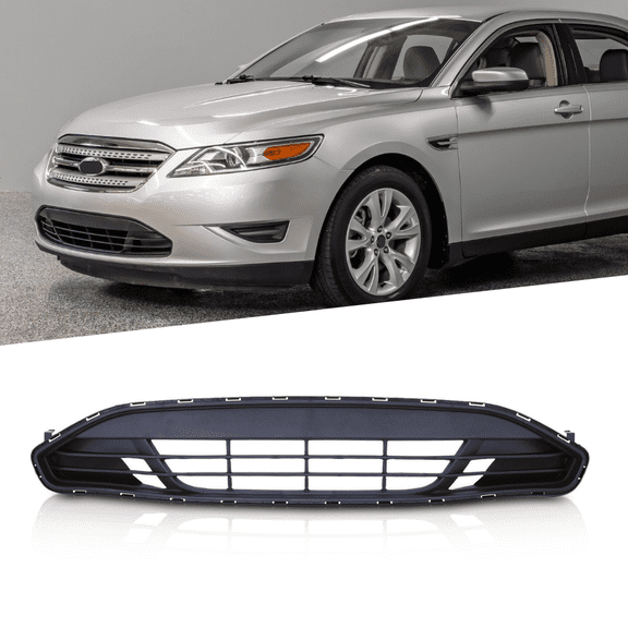 POWECHOX Front Lower Grille Black Compatible with Ford Taurus 2010 2011 2012 Models