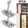 thumbnail image 4 of Juego Cerradura Antigua 3 Uds. Pestillos Gabinete Vintage Con Llave para Muebles Joyero, 4 of 5