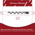 thumbnail image 2 of HSHDLDF Best Replacement Corkscrew Spiral/Worm for Vertical and BestUtensils Wine Opener (3 Pack), 2 of 7
