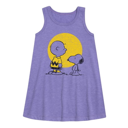 

Peanuts - Charlie Snoopy Hearts - Toddler & Youth Girls A-line Dress
