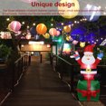 thumbnail image 3 of Dalazy Santa Claus Lighted LED Light Kit Gift Xmas Lighting Blow-up Vacation Decoration Plastic Ornament Molds Present Porch AU Plug, 3 of 7