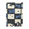 thumbnail image 6 of Yayeee Tablecloths for Rectangular Tables 54 x 72 inch Party Table Cover, Black and Blue Cat, 6 of 6