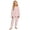 Pink, variant on Girls Printed Pajama Long Sleeve Top Pants Soft Sleepwear Kids Nightwear Two Piece Outfit Clothes