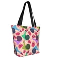 thumbnail image 2 of KLL Tote Bag for Women Snails Print Shopping Grocery Reusable Bags for Office School Shopping Travel, 2 of 6