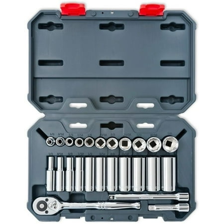 

Crescent Assorted Sizes X 3/8In. Drive Sae 6 And 12 Point Socket Wrench Set 25Pc