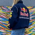 thumbnail image 5 of Women's Winter Baseball Jacket Retro Loose Racing Motorcycle Clothing Jacket For Party Vacation Wear-, 5 of 5